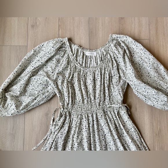 Skall Studio Carole Dress Bluebell Floral Organic Cotton Prairie Midi EU 36 EUC - Picture 8 of 16